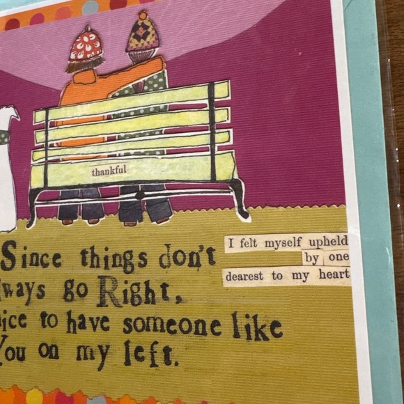 2 Curly Girl Greeting Cards Funny Thankful Best Friends Friendship‎ Support - Picture 6 of 7